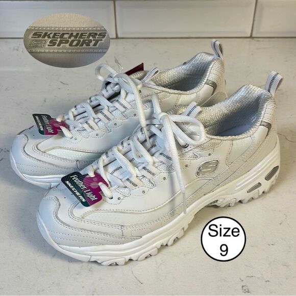 Skechers Shoes - Skechers WOMEN'S D'Lites - Fresh Start Size 9, White, Like New